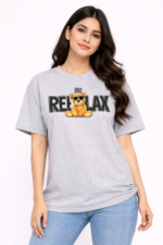 Just Relax Bear Graphic T-Shirt