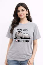 To Do List Nothing Funny T-Shirt – Lazy Mood Graphic Tee - Image 2