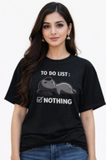 To Do List Nothing T-Shirt | Funny Lazy Mood Graphic Tee