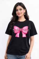 I’m Just a Girl Bow Graphic T-Shirt – DTF Printed Cute Tee