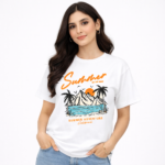 Summer Adventure Graphic T-Shirt – DTF Printed Beach Vibes Tee