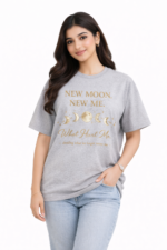 New Moon New Me Graphic T-Shirt – DTF Printed Motivational Tee