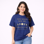 New Moon New Me Graphic T-Shirt – DTF Printed Motivational Tee
