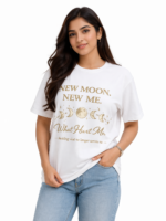 New Moon New Me Graphic T-Shirt – DTF Printed Motivational Tee