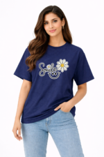 Smile Daisy T-Shirt – Cute Floral Positive Vibe Graphic Tee