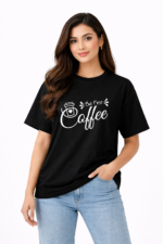 But First Coffee Graphic T-Shirt – DTF Printed Minimal Tee