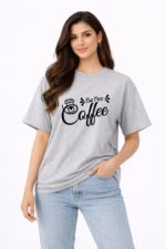 But First Coffee Graphic T-Shirt – DTF Printed Minimal Tee