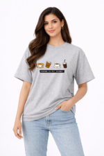 Coffee Is My Hobby Graphic T-Shirt – DTF Printed Cute Coffee Tee