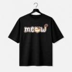 Meow Cat Graphic T-Shirt