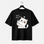 Don’t Kiss Me Cat Graphic T-Shirt – DTF Printed Cute Tee