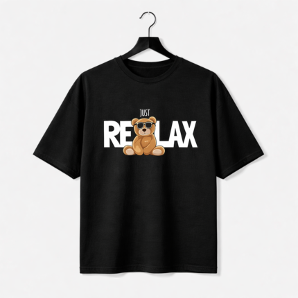 Just Relax Bear Graphic T-Shirt