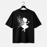Fairy Silhouette Graphic T-Shirt – DTF Printed Aesthetic Tee