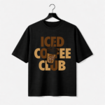 Iced Coffee Club Graphic T-Shirt – DTF Printed Coffee Lover Tee