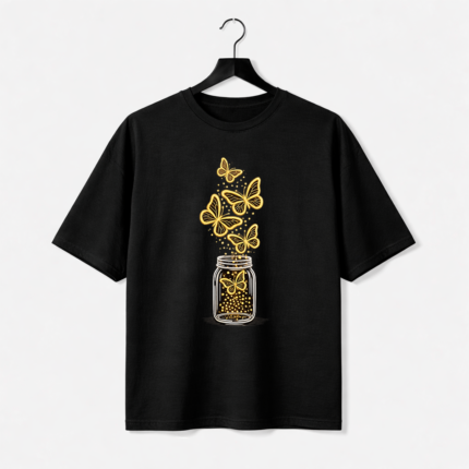 Glow Butterfly Jar Graphic T-Shirt – DTF Printed Aesthetic Tee