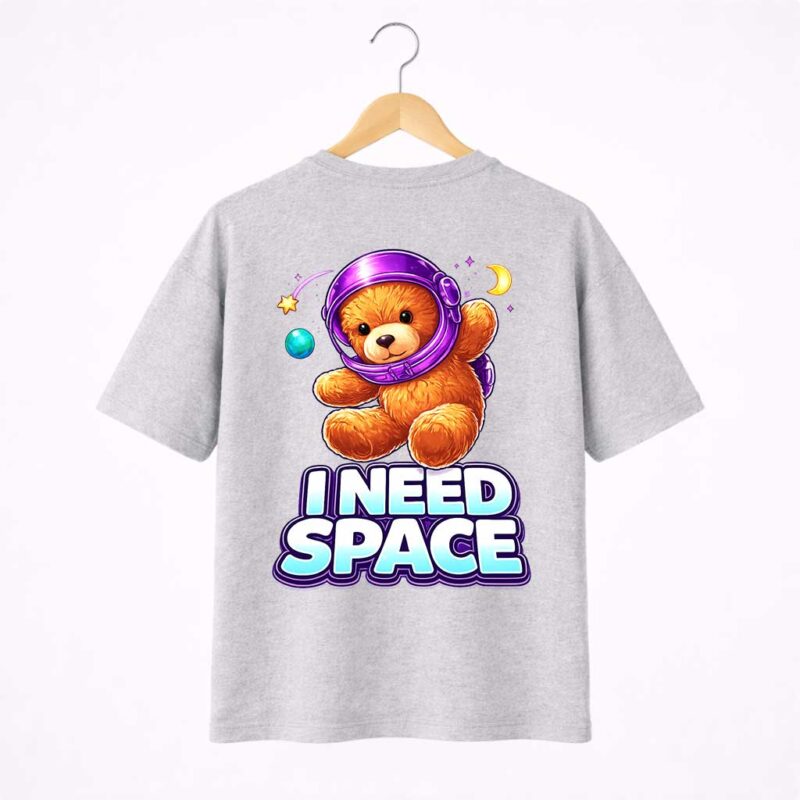 I Need Space Teddy Graphic T-Shirt