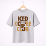 Iced Coffee Club Graphic T-Shirt – DTF Printed Coffee Lover Tee