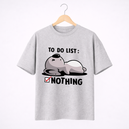 To Do List Nothing T-Shirt | Funny Lazy Mood Graphic Tee