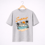 Summer Adventure Graphic T-Shirt – DTF Printed Beach Vibes Tee