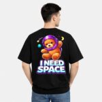 I Need Space Teddy Graphic T-Shirt