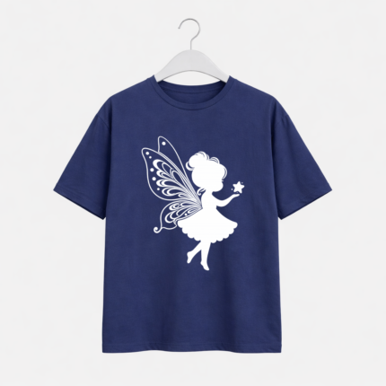 Fairy Silhouette Graphic T-Shirt – DTF Printed Aesthetic Tee