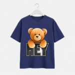 Hey Teddy Bear Graphic T-Shirt – DTF Printed Cute Tee