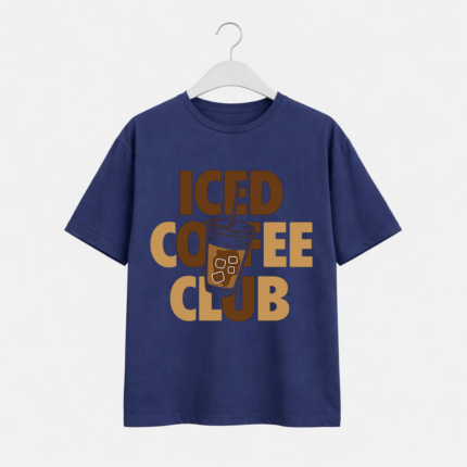Iced Coffee Club Graphic T-Shirt – DTF Printed Coffee Lover Tee