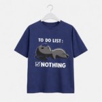 To Do List Nothing T-Shirt | Funny Lazy Mood Graphic Tee