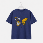 Butterfly Floral Graphic T-Shirt – DTF Printed Aesthetic Tee