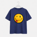 Winking Smiley Face Graphic T-Shirt – DTF Printed Fun Tee - Image 5