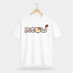 Meow Cat Graphic T-Shirt