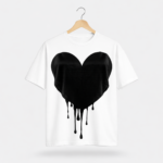 Dripping Heart Graphic T-Shirt – DTF Printed Streetwear Tee