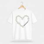 Mama Daisy Heart Graphic T-Shirt – DTF Printed Floral Tee