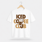 Iced Coffee Club Graphic T-Shirt – DTF Printed Coffee Lover Tee