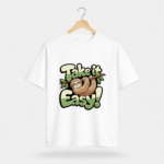 Take It Easy Sloth T-Shirt – Cute Relaxed Vibe Graphic Tee