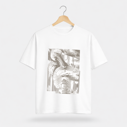 Abstract Brush Stroke T-Shirt – Minimal Artistic Graphic Tee
