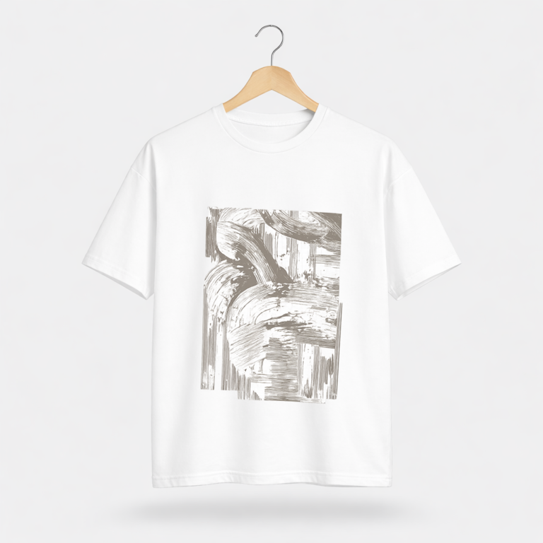 Abstract Brush Stroke T-Shirt – Minimal Artistic Graphic Tee