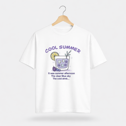 Cool Summer Graphic T-Shirt – DTF Printed Aesthetic Tee