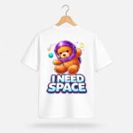 I Need Space Teddy Graphic T-Shirt
