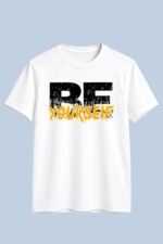 Be Yourself Bold Typography Graphic T-Shirt for Men - Image 4
