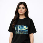 Starry Night Window T-Shirt