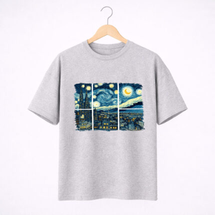 Starry Night Window T-Shirt