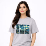 Starry Night Window T-Shirt