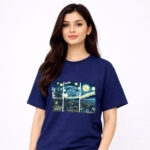 Starry Night Window T-Shirt