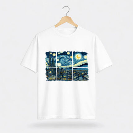 Starry Night Window T-Shirt
