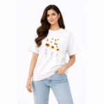 Faith Hope Love Sunflower Butterfly Graphic T-Shirt for Women