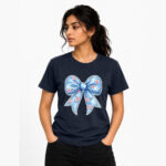 Floral Blue Bow T-Shirt
