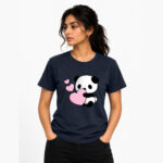 Cute Panda Heart T-Shirt