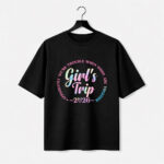 Girls Trip Typography Graphic T-Shirt for Women