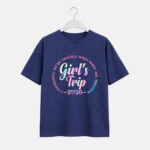 Girls Trip Typography Graphic T-Shirt for Women