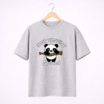 Just Hanging Around Cute Panda Graphic T-Shirt for Women